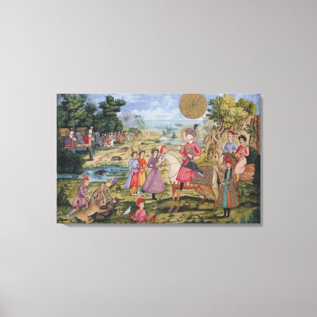 Toile Royal Hunt, d'Ispahan, Iran (Recto)