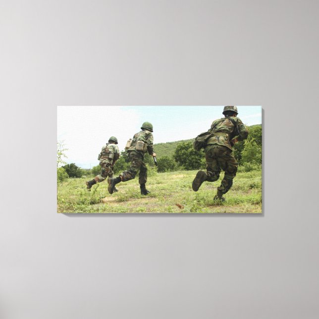 Toile Royal Thai Marines se promènent pour sécuriser le  (Recto)