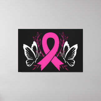 Toile ruban de sensibilisation sur le cancer du sein