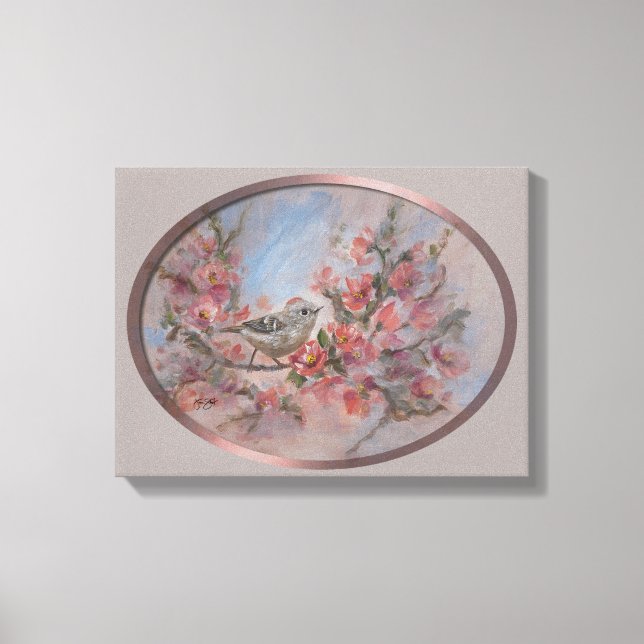 Toile Ruby-Crowned Kinglet 12x16" (Recto)