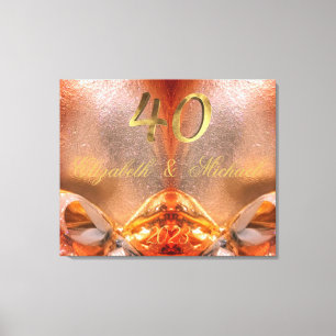 Toile Ruby Mariage 40e anniversaire de Mariage
