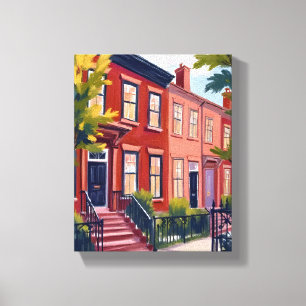 Toile Rue Beacon Boston Massachusetts Peinture