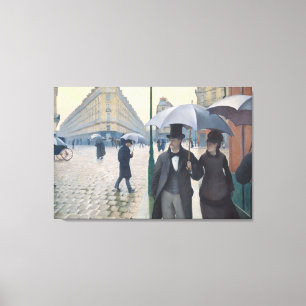 Toile Rue de Paris, temps de pluie