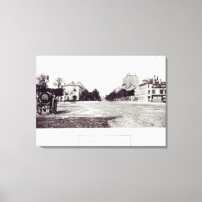 Toile Rue d'Enfer, de la route d'Orléans (Recto)