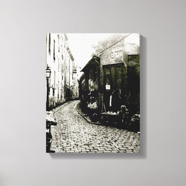 Toile Rue du Jardinet et impasse (Recto)
