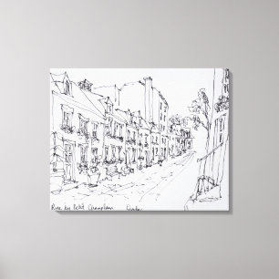 Toile Rue du Petit Champlain, Québec, Canada