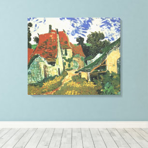 Toile Rue du village à Auvers par Vincent van Gogh