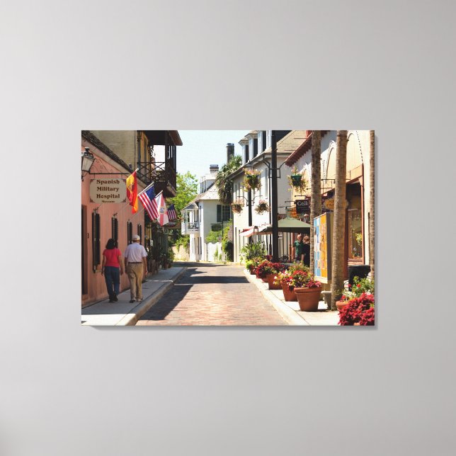 Toile Rue historique Aviles (Recto)