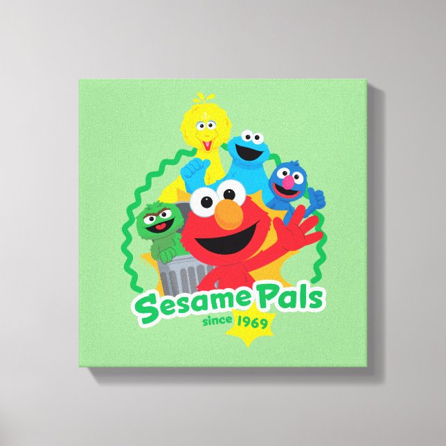 Toile Rue Sésame | Sesame Pals depuis 1969 (Recto)