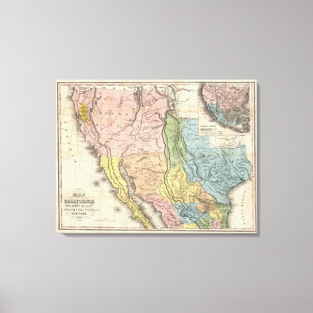 Toile Ruée vers l'or en Californie (Recto)