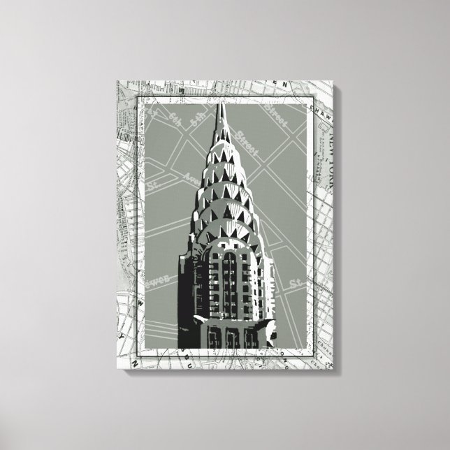 Toile Rues de New York avec Empire State Building (Recto)
