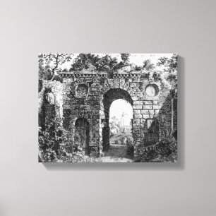 Toile Ruines au milieu des jardins de Kew, 'du Gard