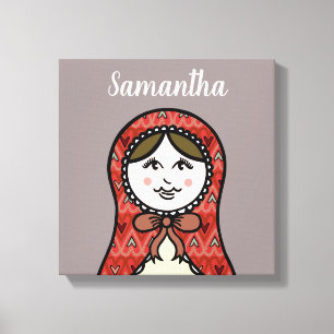 Toile russe de poupée de nidification personnalisé