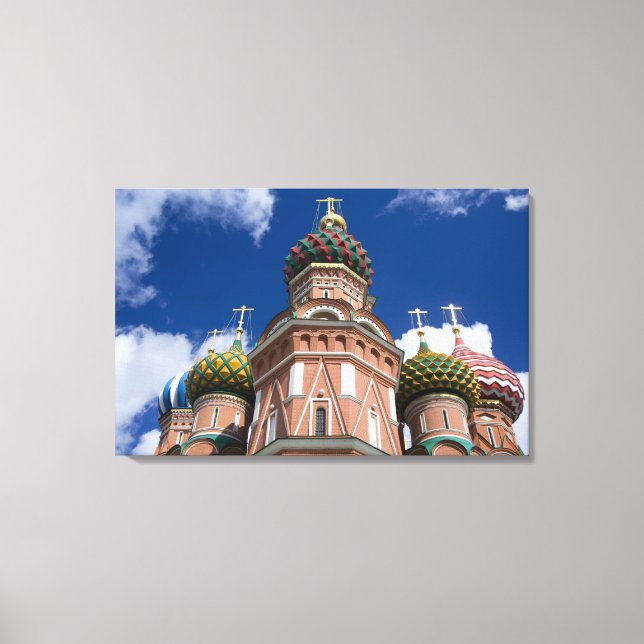 Toile Russie, Moscou, Carré rouge. St Basil's 2 (Recto)