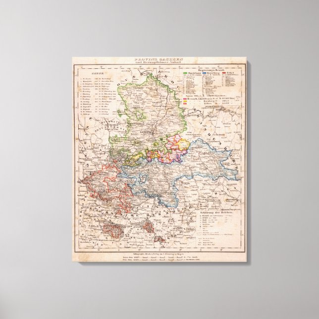 Toile Sachsen, Anhalt (Recto)