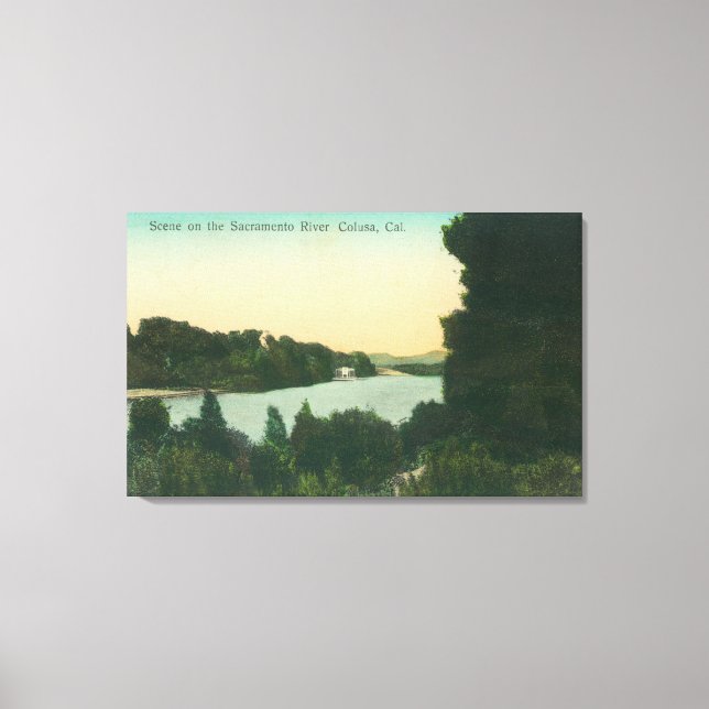 Toile Sacramento River SceneColusa, CA (Recto)