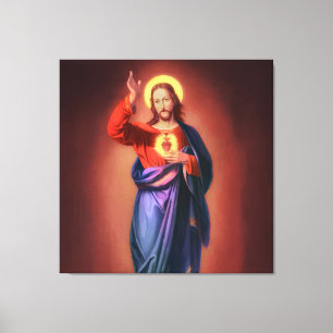 Toile Sacré Coeur de Jésus-Christ