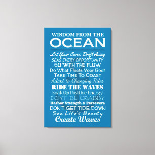 Toile Sagesse de l'océan