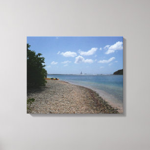 Toile Sailboat à la distance de St Thomas