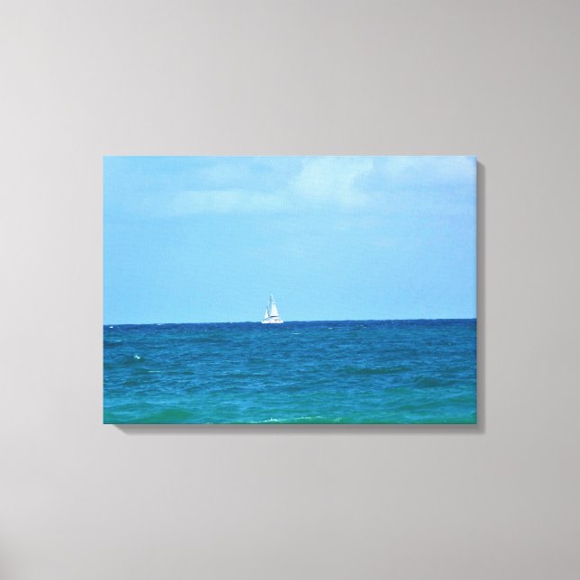 Toile Sailboat, fort Lauderdale, Floride (Recto)