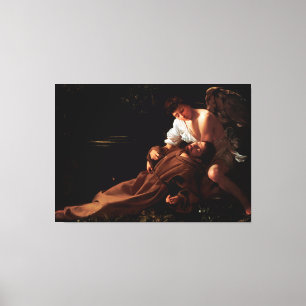 Toile Saint François d'Assise en Ecstasy par Caravaggio