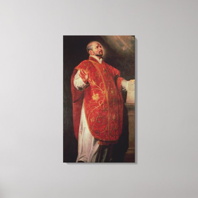 Toile Saint Ignace de Loyola Fondateur des Jésuites (Recto)
