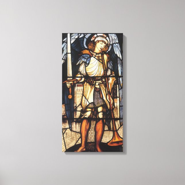 Toile Saint Michael par Sir Edward Coley Burne-Jones (Recto)