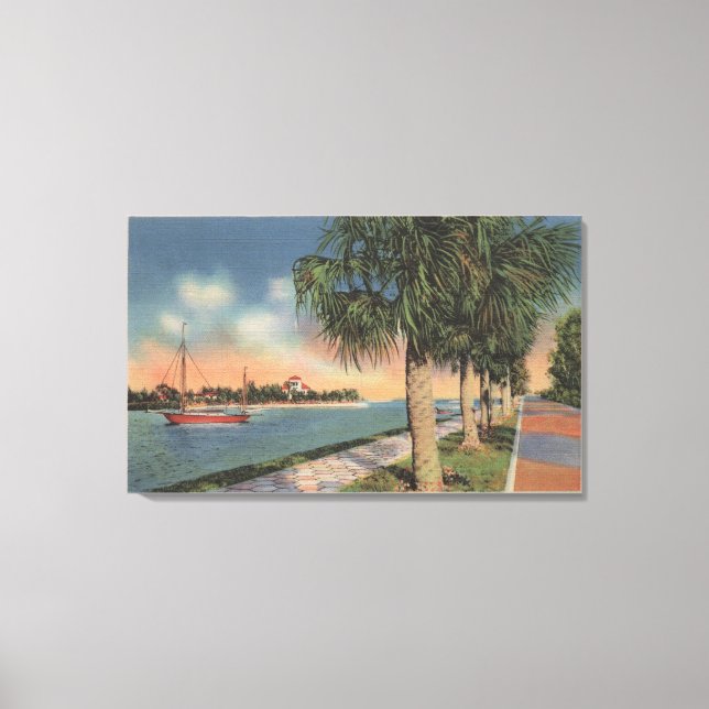 Toile Saint-Pétersbourg, FL - Vue du pot de café (Recto)