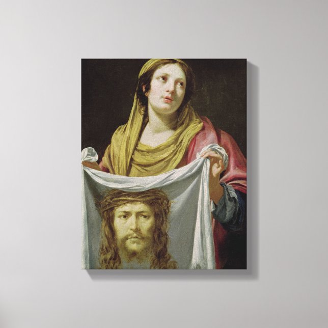 Toile Saint-Veronica tenant le Saint-Suaire (Recto)