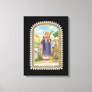 Toile Sainte Catherine d'Alexandrie en robe égyptienne