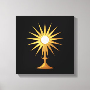 Toile Sainte Eucharistie de la Monstrance d'or