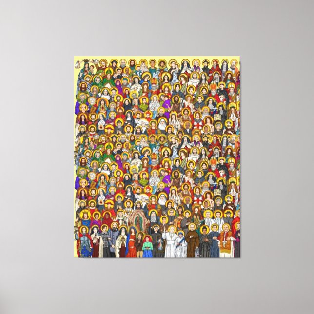 Toile Saints, All saints, Catholic Saints (Recto)