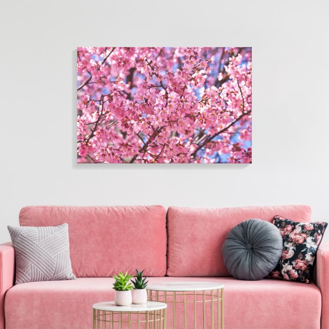 Toile Sakura Pink Cherry Blossom Sky (Insitu(Salon))