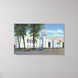 Toile Salem, Oregon - Vue de l'immeuble du Capitole de l