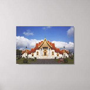 Toile Salle Ubosot ou Bot, Wat Benchamabophit, Bangkok,