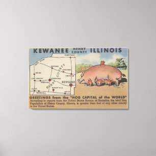 Toile Salutations de la capitale mondiale du porc