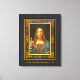 Toile Salvator Mundi 1500 Leonardo da Vinci