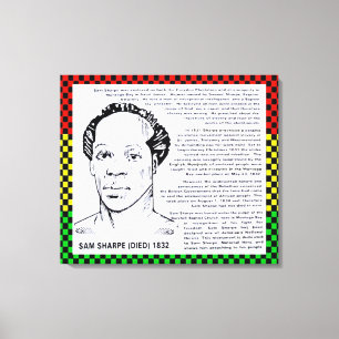 Toile Sam Sharpe Héros jamaïcain
