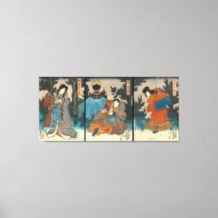 Toile Samouraïs 1847 de Kabuki