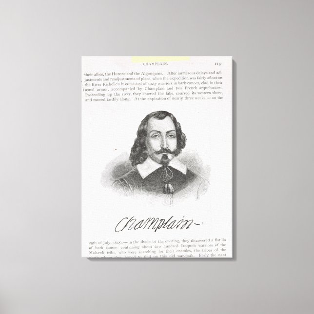 Toile Samuel de Champlain (Recto)