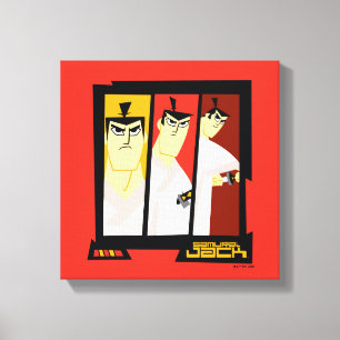 Toile Samurai Jack Caractère Tri-Panel Futuristic Frame