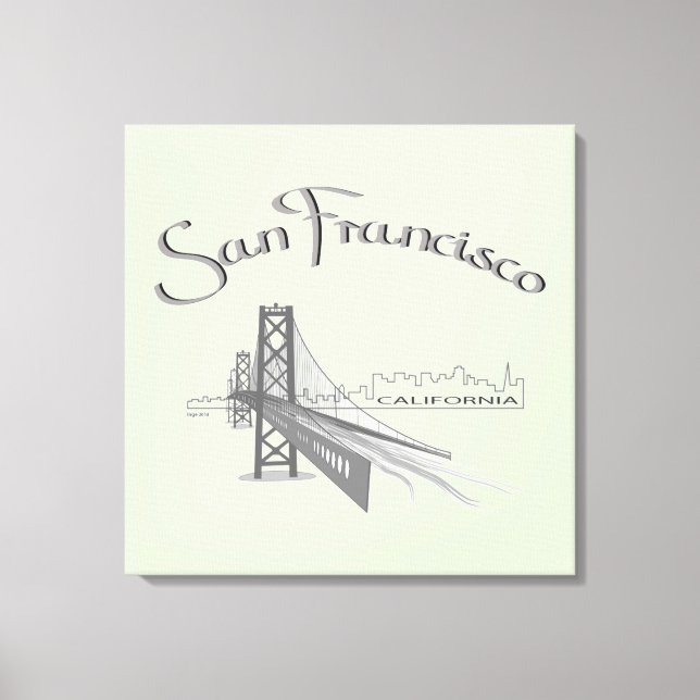 Toile San Francisco, Californie (Recto)