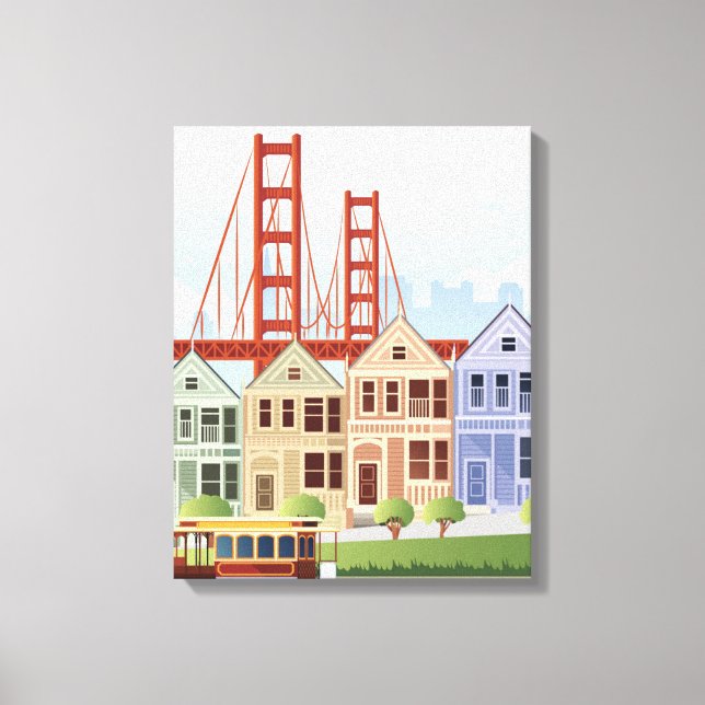 Toile San Francisco | Les Dames Peintes (Recto)
