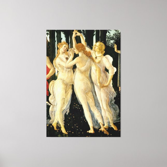 Toile Sandro Botticelli "Primavera - Trois Graces" (Recto)