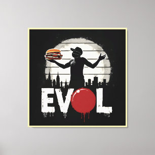 Toile Sandwich de la révolution - Gras Graphique d'art d