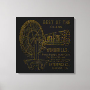 TOILE SANDWICH ILLINOIS 1889 ENTERPRISE WINDMILL CO.