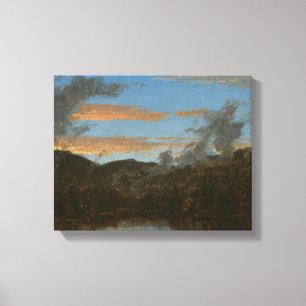 Toile Sanford Robinson Gifford - Mist Rising au coucher 