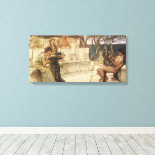 Toile Sappho et Alcaeus par Sir Lawrence Alma Tadema