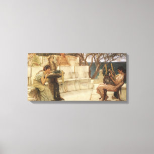 Toile Sappho et Alcaeus par Sir Lawrence Alma Tadema