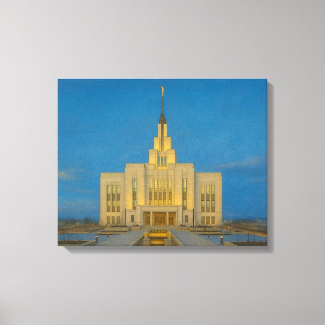 Toile Saratoga Springs Utah Temple Painting™ LDS Canvas (Recto)